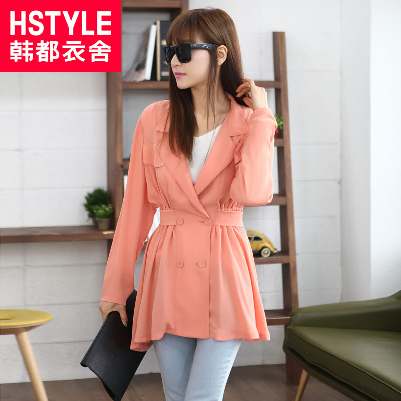 Free Shipping 2013 Spring NEW Women's W.ZXS    solid color batwing sleeve suit collar casual clothes