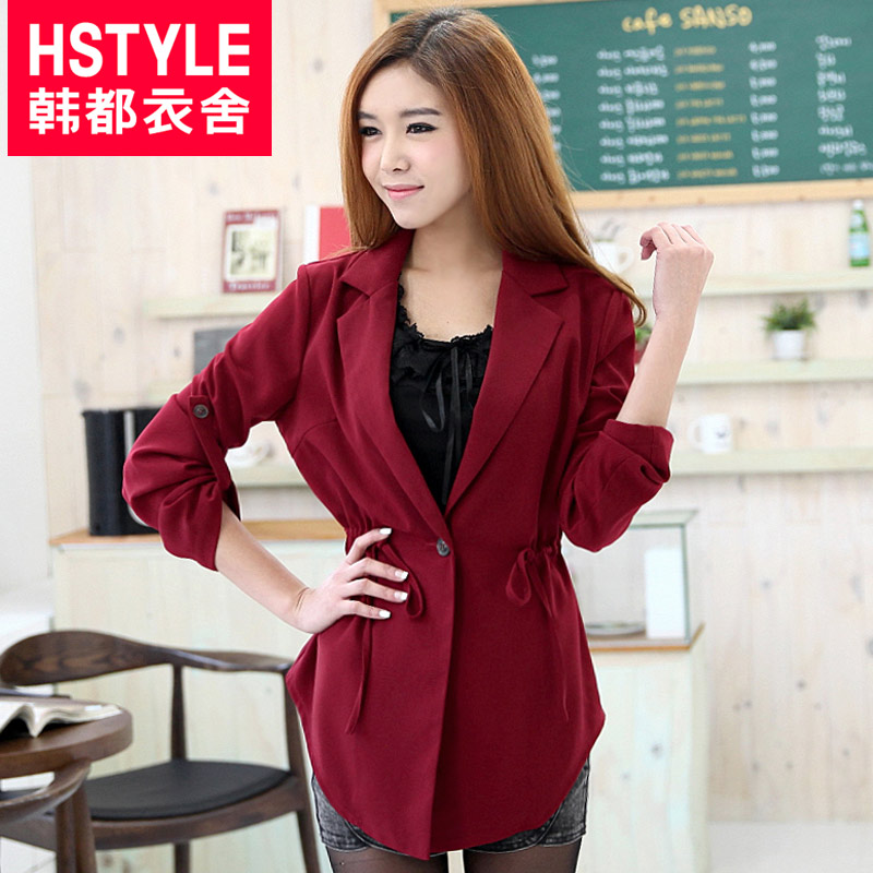 Free Shipping 2013 Spring NEW Women's W.ZXS   suit collar medium-long short  jz1121 jacket