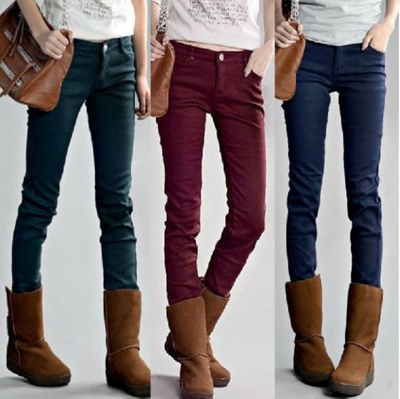 free shipping 2013 spring plus size thickening jeans female skinny pants plus velvet elastic thermal legging pants