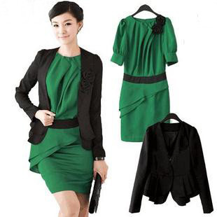 Free shipping 2013 spring slim fashion formal work wear ol professional set twinset professional skirt