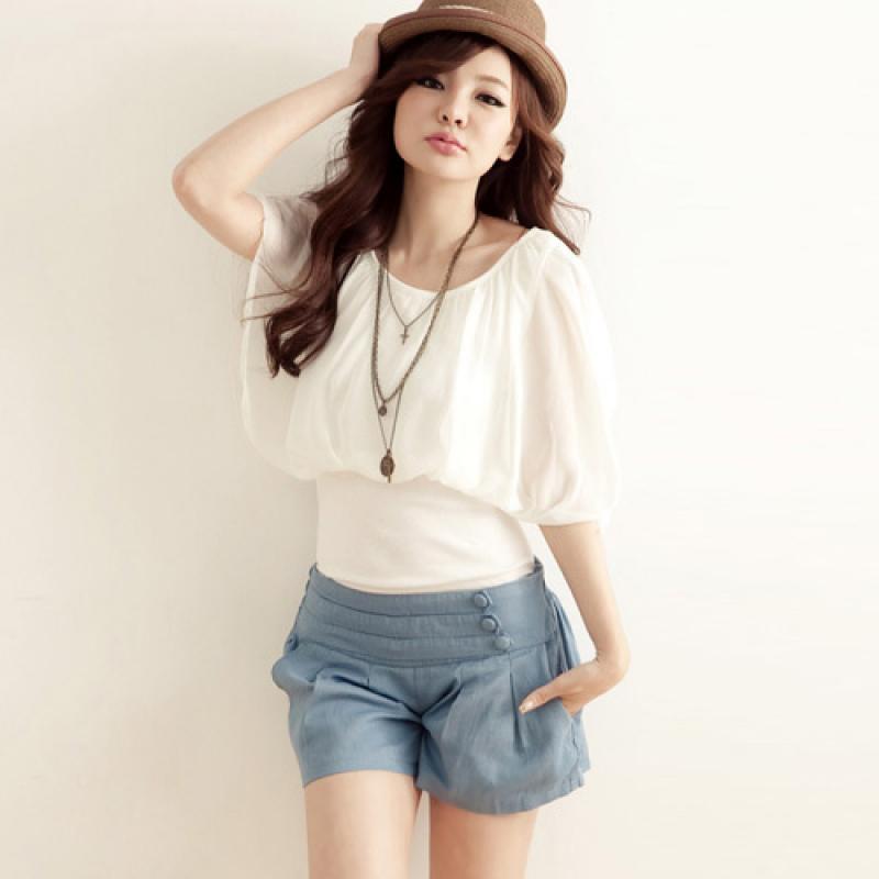 Free Shipping 2013 spring sweet women's all-match chiffon shirt bulkness top fashion chiffon shirt