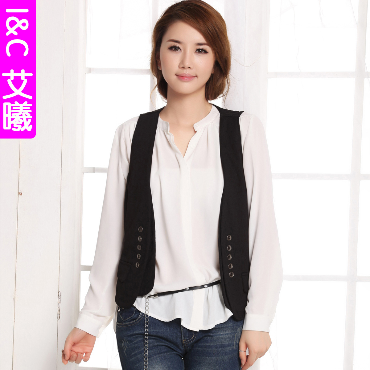 Free Shipping 2013 spring women outerwear waistcoat plus size vest women's autumn and winter fashionable casual vest women's