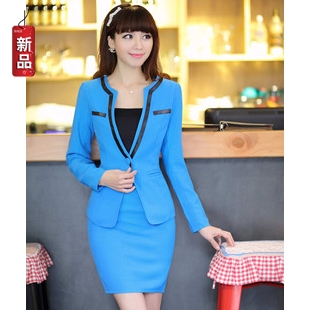 Free shipping 2013 spring women's three pieces set white collar ol elegant professional skirt slim