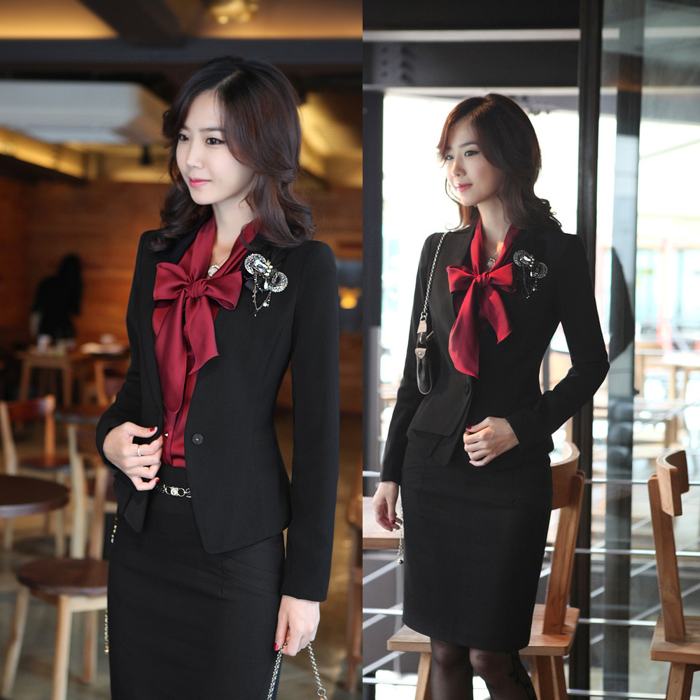 Free shipping 2013 spring work clothes piece set formal professional set ol slim women's work wear taoku skirt sz