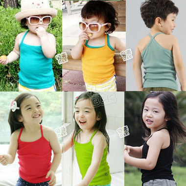 Free Shipping 2013 summer candy cross of paragraph boys clothing girls clothing baby vest tx-0985