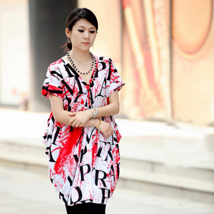 Free shipping  2013 summer maternity clothing european version of the fashion print maternity top 96335