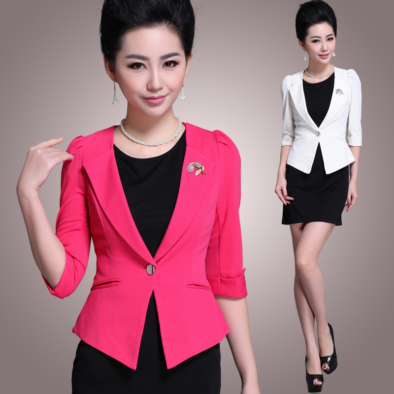 Free shipping 2013 summer new arrival work wear women's skirt lo fashion twinset short jacket women's set 9019