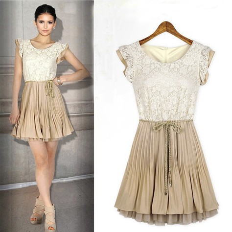 Free Shipping 2013 Summer New Women's Dress Western Fashion Princess Lace Plus size Chiffon Dresses