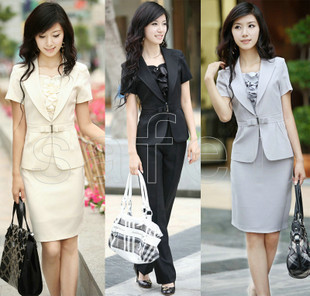 Free shipping 2013 summer work wear women fashion professional set ol formal set dresses summer