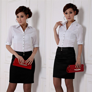 Free shipping 2013 summer work wear women work wear ol elegant shirt skirt