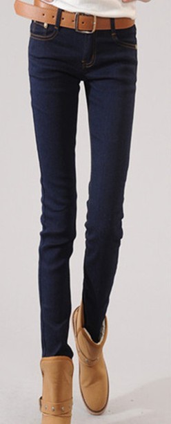 Free shipping 2013 The new spring dress stretch denim feet pencil pants skinny low-waist jeans fashion washed YWK085