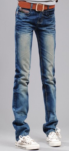 Free shipping 2013 The new spring HAN2 ban3 pants female trousers thin straight pants size jeans fashion washed YWK083