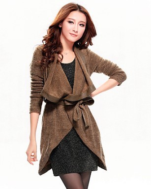 Free shipping 2013 winter fashion high quality elegant woolen outerwear trench 7687