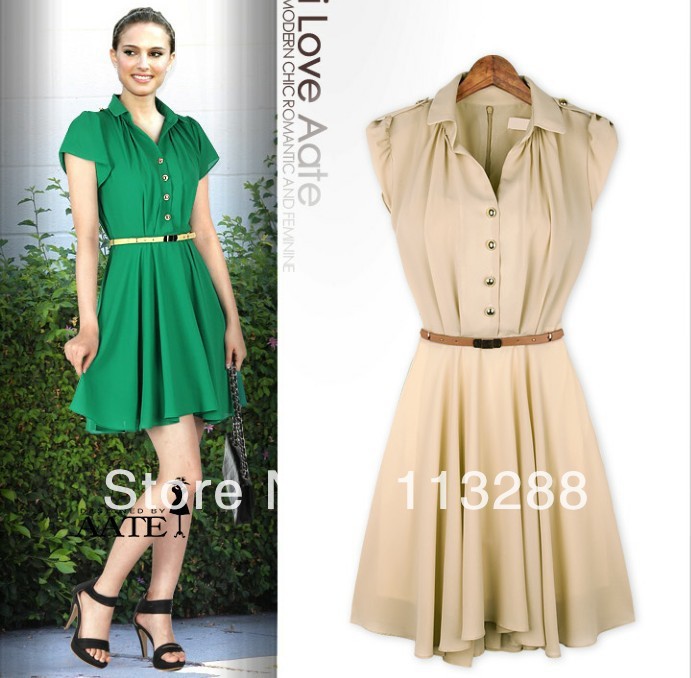 Free shipping 2013 women's dress mini dress casual dress brief and Slim Accessories Belts