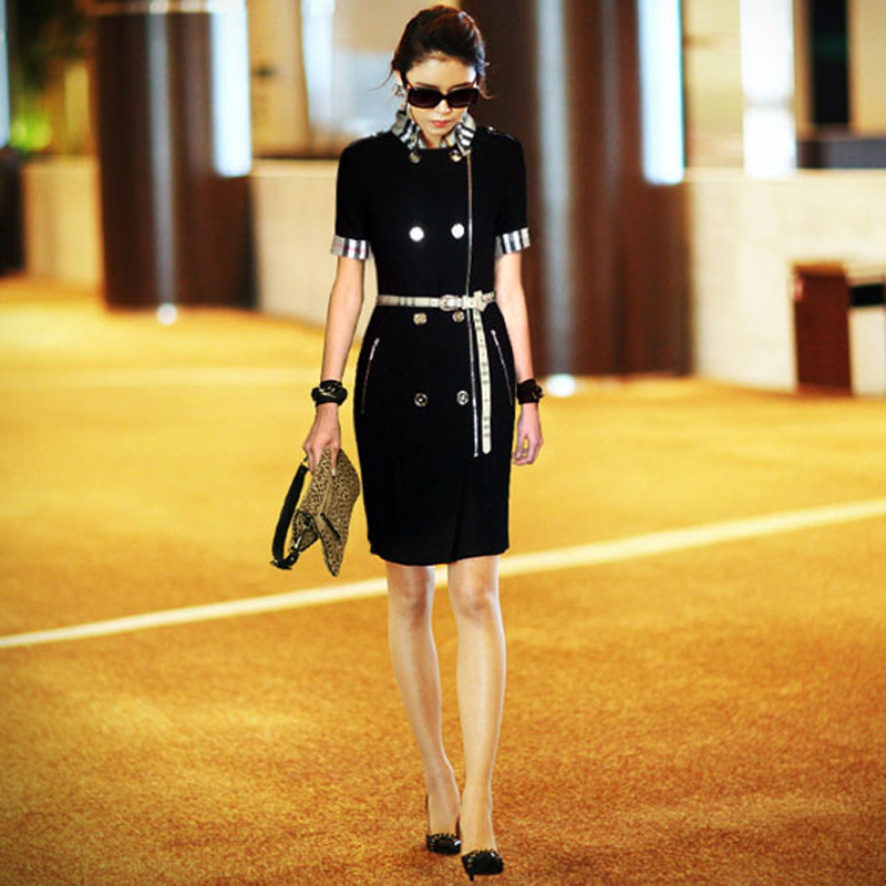 free shipping 2013 women's ol elegant work wear one-piece dress slim professional set commercial skirt