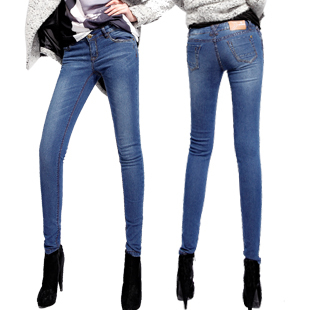 Free shipping 2013 women's winter jeans female fashion style skinny pants jeans women