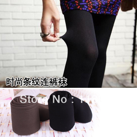 free shipping 2013The hot selling leggings Show thin double vertical stripes stockings pantyhose  socks