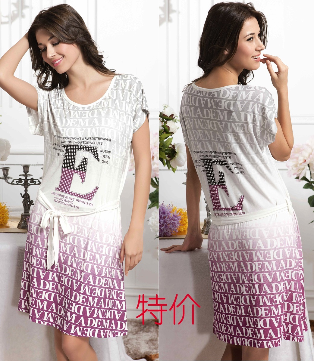 free shipping 2023 women's nightgown casual summer modal women's fashion women's lounge sleepwear