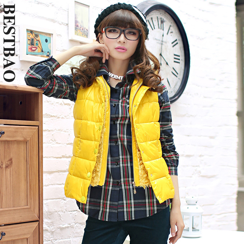 free shipping 2098 plus cotton casual with a hood vest loop pile patchwork new arrival bestbao female Absolutely authentic