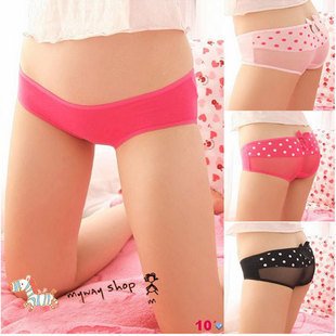 Free shipping 20pcs/lot Cute lady Brifes/Lady candy color underwear/Sweet underwear/Cute Cotton briefs