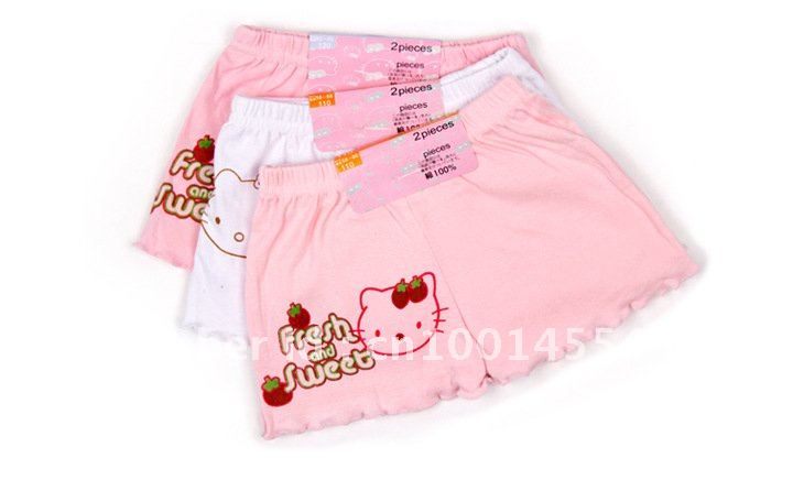 free shipping 20pcs/lot lovely children gift Cotton children underpants girls cartoon briefs Hello kitty underwear