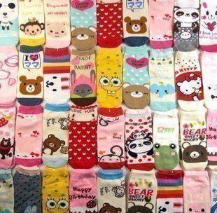 Free shipping(20pcs/lot)  short design slippers cartoon socks