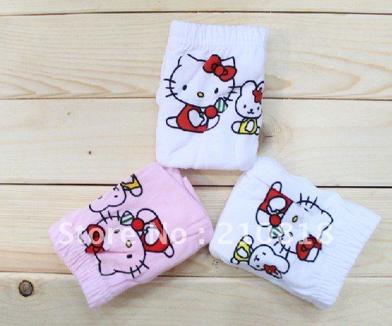 Free Shipping 24pcs/lot cartoon animation cat pattern girls / boys 100% cotton underwear, children's briefs & boxer shorts