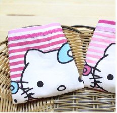 Free Shipping 24pcs/lot striped cat pattern boy / girl underwear Children's briefs & boxer shorts high quality