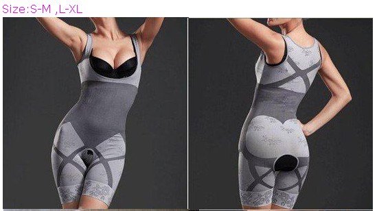 FREE SHIPPING 2pcs/LOT  ladies's body lift shaper,gen bamboo charcoal slimming suits shapers