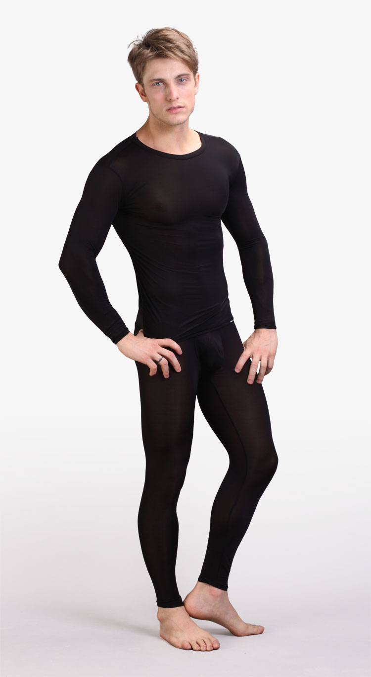 Free shipping 2pcs/lot Ultra-thin sexy casual clothing tight viscose lounge set ultra-thin transparent silky u 7320