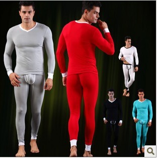 Free shipping 2pcs/lot Wj network fashion male autumn and winter set modal cotton long johns long johns