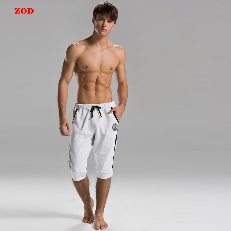 Free shipping 2pcs/lot Zod new arrival men's 7 harem pants men's health pants sports short capris casual knitted capris 912602