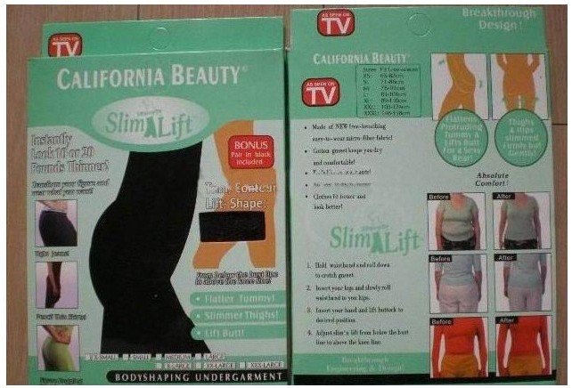 free shipping (30pcs/lot ) California Beauty Slim N Lift with straps SUPREME SLIMMING UNDERWEAR Body Shaping