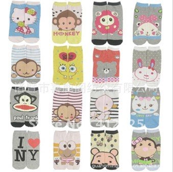 Free Shipping 30pcs/lot WomenShort Sock Fit For 34-39 Yards Cute SOX