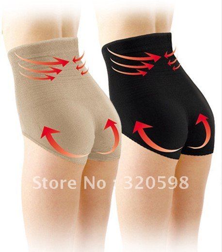 Free shipping 30pcs New Products Slim Underpants Body Shaping Shorts High Waist Raise The Buttocks Hold Buttock Shape Panties