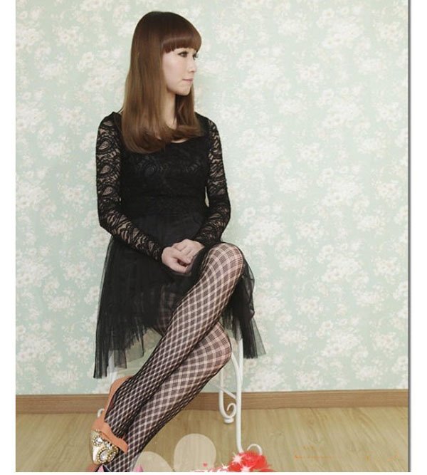 Free shipping (30pieces/lot) Sexy show thin four wire grid net socks pantyhose