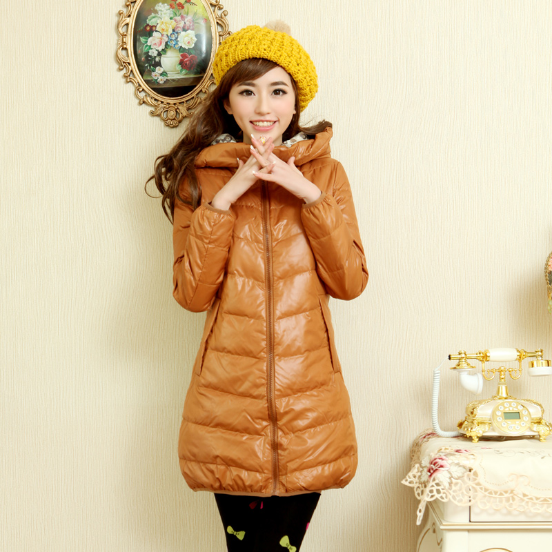 Free Shipping, 31946103 fl winter fashion brief long-sleeve personality with a hood down coat