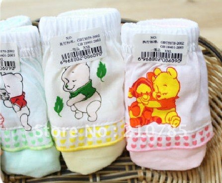 Free Shipping 36pcs/lot 100% cotton Winnie the lace cartoon pattern boxer girls underwear, children's briefs and boxer shorts