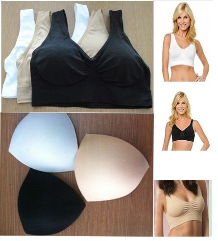 FREE SHIPPING 3pc/lot Sexy Bra Push Up Breast Shaper  with Removable Pads