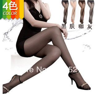 Free shipping 4 colors high quality wrap core silk women's tights stockings pantyhose, wholesale