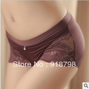 Free shipping 4 pcs/lot  into box Silky sweet  and sexy Ms. underwear high-end women's underwear holiday gift -B1311H