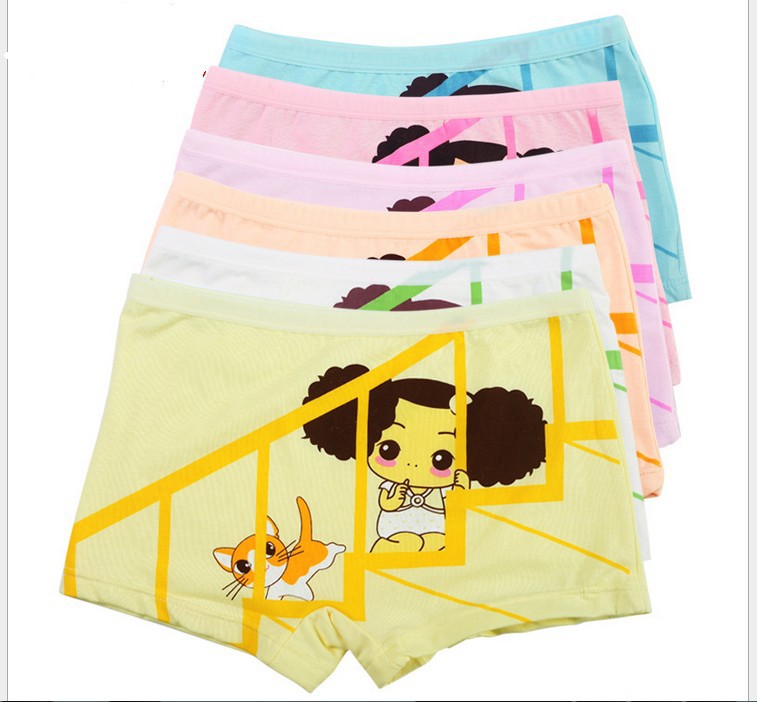 Free shipping 40pcs/lot girl fashion children students Cartoon cotton underwear with wholesale and retail 2220