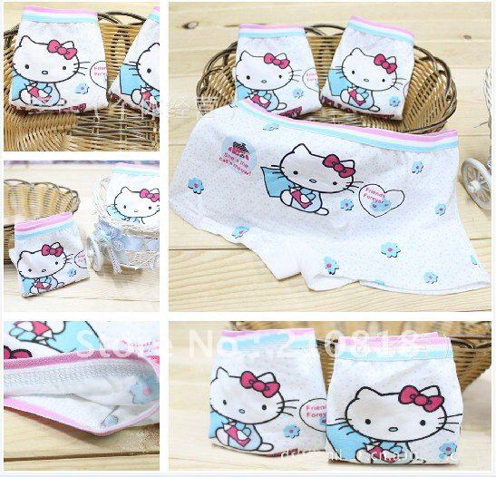 Free Shipping 48pcs/lot cute cat pattern boy / girl underwear briefs of the Child & the quality of boxer shorts