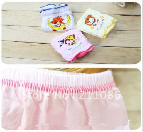 Free Shipping 48pcs/lot girl cartoon images of 100% Cotton Children's underwear pants Leggings