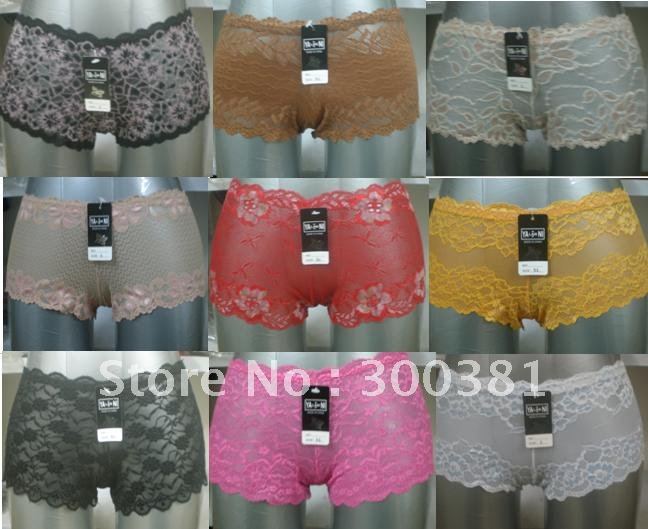 Free shipping 48pcs/lot nice mixed ladies underwear women   L/XL