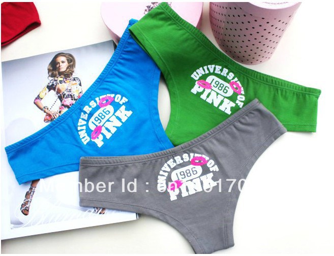 Free Shipping 4pcs/Lot Cotton Ladies Panties with Letters Women's Underware   Three  Colors   UP6801