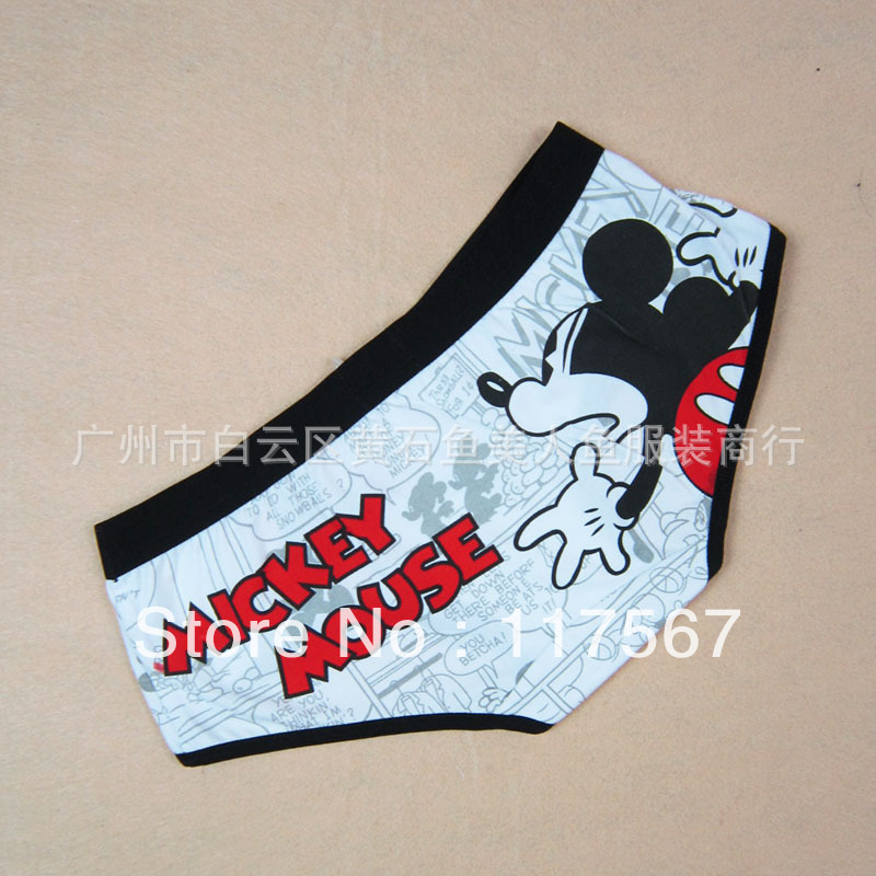 Free shipping 4pcs/Lot Cute Cartoon Underware for Women Cotton Ladies Panties Briefs