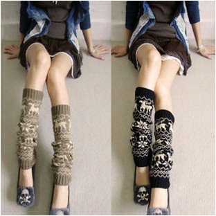 Free shipping+4pcs/lot New Arrival!! Fashion Winter Ladie's Sexy Polyester Knitted Tights/socks & Leg Warmers,3 colors mixed