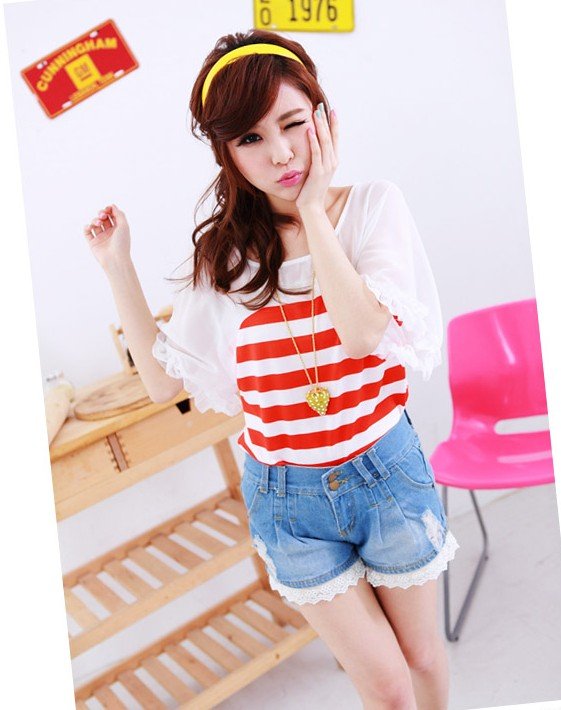 Free Shipping (5 pieces/lot) missfeel flagship of quality denim shorts,high quality short pants