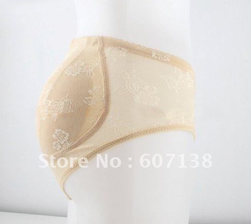 Free Shipping 50pcs/lot Buttock Pad Body Shaping Shorts Women Panties Low Waist Hold Buttock Shape Panties